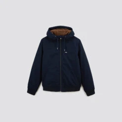 Blouson à Capuche Doublé Faux Mouton -Magasin De Vêtements De Mode 1003876 11863 V11