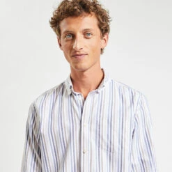 Chemise Oxford Rayures "le Parfait By JULES" -Magasin De Vêtements De Mode 1003878 19600 V4