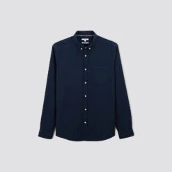 Chemise Regular Unie Coton Recyclé Nid D'abeille