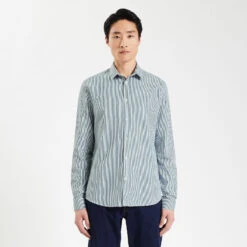 Chemise Slim Rayures Coton Viscose -Magasin De Vêtements De Mode 1003896 16000 V2
