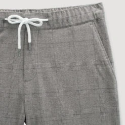 Pantalon Chino Slim Ceinture élastiquée à Carreaux -Magasin De Vêtements De Mode 1003948 18118 V8