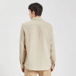 Chemise Regular Unie Gaze De Coton Biologique -Magasin De Vêtements De Mode 1004011 10110 V3