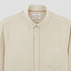 Chemise Regular Unie Gaze De Coton Biologique -Magasin De Vêtements De Mode 1004011 10110 V8