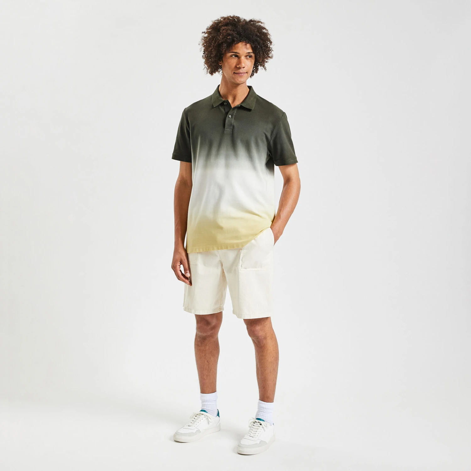 Polo Manches Courtes Piqué Imprimé Tie And Dye 2 Polo Manches Courtes Piqué Imprimé Tie And Dye – Image 2