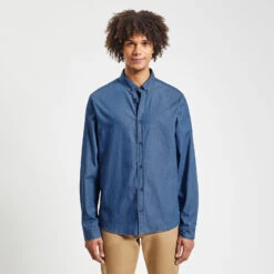 Chemise Regular Denim Coton Biologique -Magasin De Vêtements De Mode 1004063 11214 V2
