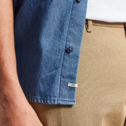 Chemise Regular Denim Coton Biologique -Magasin De Vêtements De Mode 1004063 11214 V4