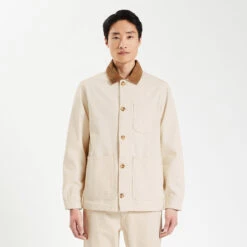 Veste 3 Poches En Coton Col Velours -Magasin De Vêtements De Mode 1004066 10141 V2