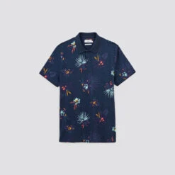 Polo Manches Courtes En Jersey Slub Imprimé -Magasin De Vêtements De Mode 1004117 11863 V11