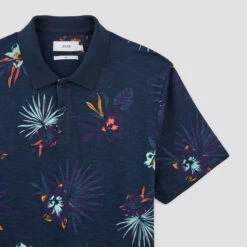 Polo Manches Courtes En Jersey Slub Imprimé -Magasin De Vêtements De Mode 1004117 11863 V8