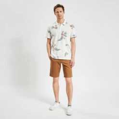 Polo Manches Courtes Jersey Imprimé -Magasin De Vêtements De Mode 1004130 10002 V5