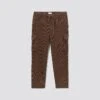 Pantalon Forme Cargo En Velours Coton Recyclé