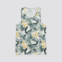 Débardeur Imprimé Fleurs Tropicales -Magasin De Vêtements De Mode 1004173 10002 V11