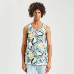 Débardeur Imprimé Fleurs Tropicales -Magasin De Vêtements De Mode 1004173 10002 V2