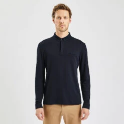 Polo Manches Longues Interlock Uni -Magasin De Vêtements De Mode 1004193 11863 V2