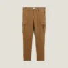Pantalon Chino Cargo Droit Poches Côtés