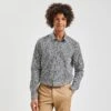 Chemise Slim Imprimé Fleur Coton Biologique