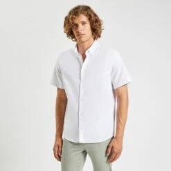 Chemisette Regular Oxford Unie Coton