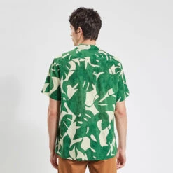 Chemisette Hawaïenne Regular Feuilles Coton Biolog -Magasin De Vêtements De Mode 1004456 16600 V3