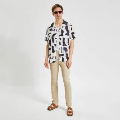 Chemisette Regular Imprimé Géométrique Viscose -Magasin De Vêtements De Mode 1004486 18000 V6