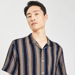 Chemisette Regular Rayures Viscose Ecovero -Magasin De Vêtements De Mode 1004487 17000 V4