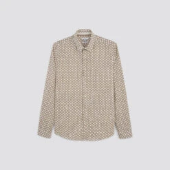 Chemise Slim Imprimé Géométrique Coton Biologique 14 Chemise Slim Imprimé Géométrique Coton Biologique -Magasin De Vêtements De Mode 1004490 10100 V11