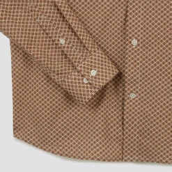 Chemise Slim Imprimé Géométrique Coton Biologique -Magasin De Vêtements De Mode 1004490 17408 V9