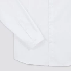 Chemise Slim Unie Stay Black/white Coton -Magasin De Vêtements De Mode 720130 9010 V9