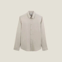 Chemise Slim Unie Coton Biologique Stretch -Magasin De Vêtements De Mode 726637 10101 V11