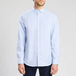 Chemise Regular Sans Repassage Unie Coton -Magasin De Vêtements De Mode 726775 1930 V2