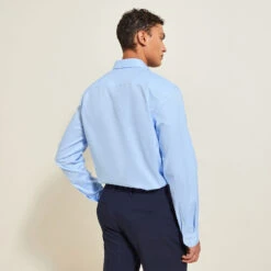 Chemise Regular Sans Repassage Unie Coton -Magasin De Vêtements De Mode 726775 1930 V3