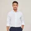 Chemise Regular Sans Repassage Unie Coton