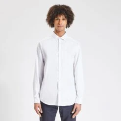 Chemise Regular Sans Repassage Unie Coton -Magasin De Vêtements De Mode 726775 9010 V2