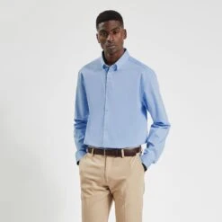 Chemise Regular Unie Coton