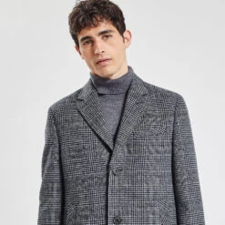 Manteau Col Tailleur à Carreaux -Magasin De Vêtements De Mode 728023 1280 V4