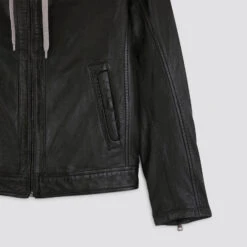 Blouson Cuir Col Biker -Magasin De Vêtements De Mode 728694 9020 V9